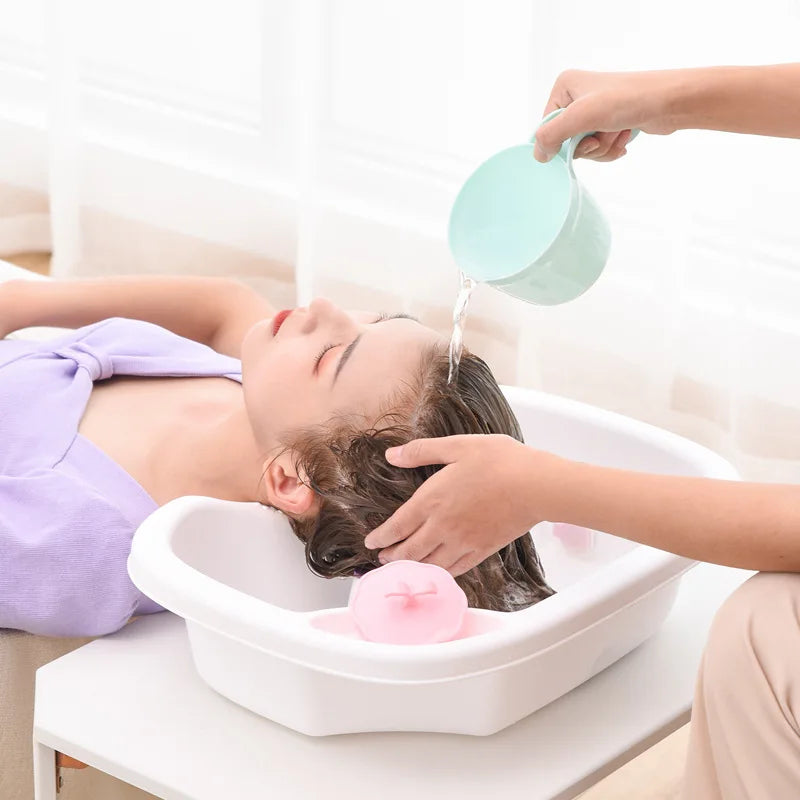 Portable Shampoo Bowl for Bedside Hair Washing, Hair Cuts and Coloring for the Elderly, Bedridden and Handicapped ShampooTray