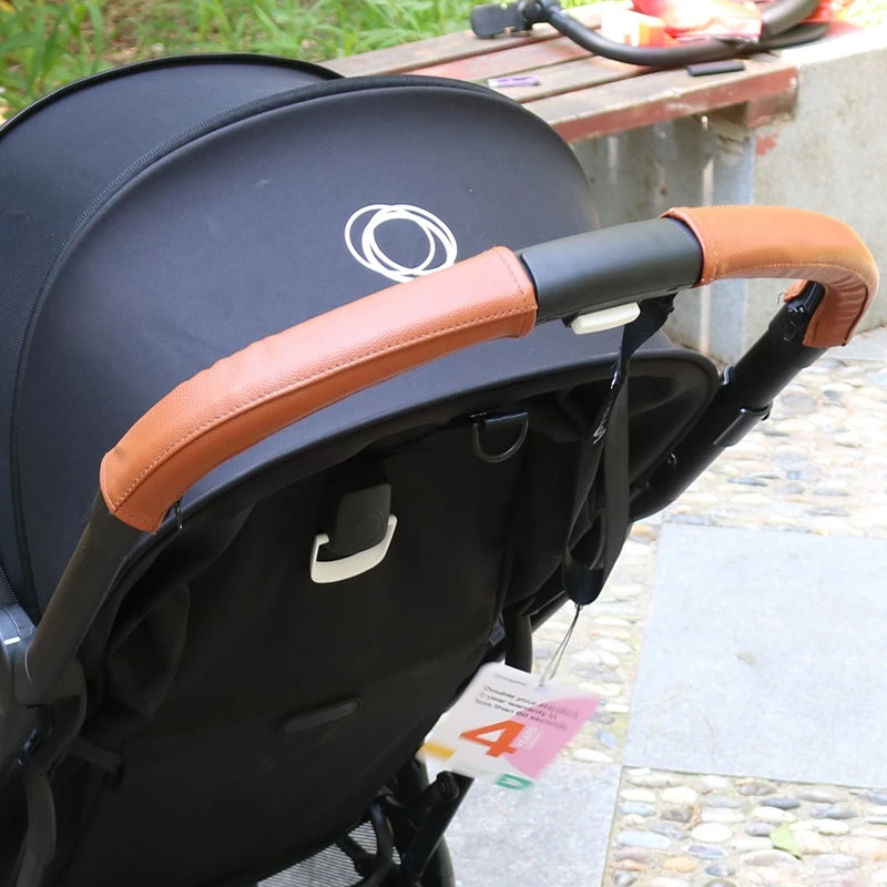 Baby Stroller Handle Cover For Bugaboo Butterfly Push Bar Pu Protective Case Handle Wheelchairs Strollers Accessories