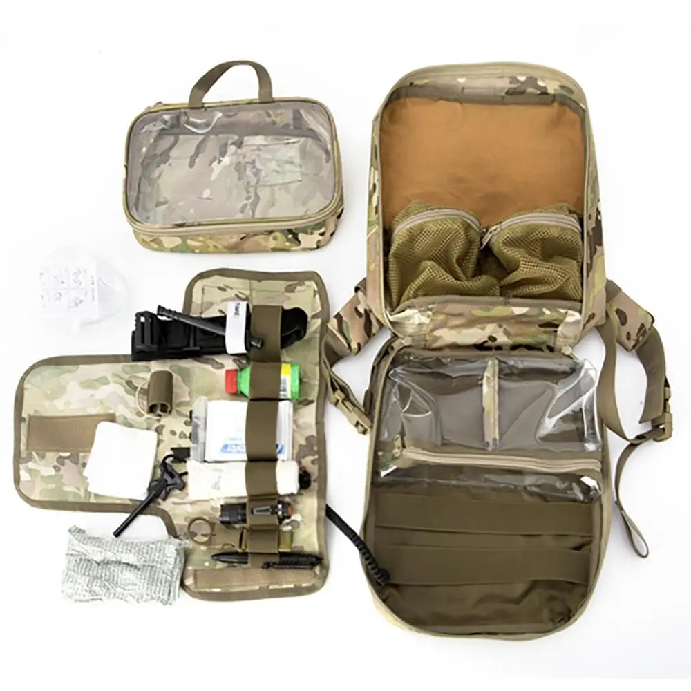 Akmax All Purpose Military EMT Individual First Aid Kits (IFAK) Backpack System, for Home or Outdoor Survival Emergency