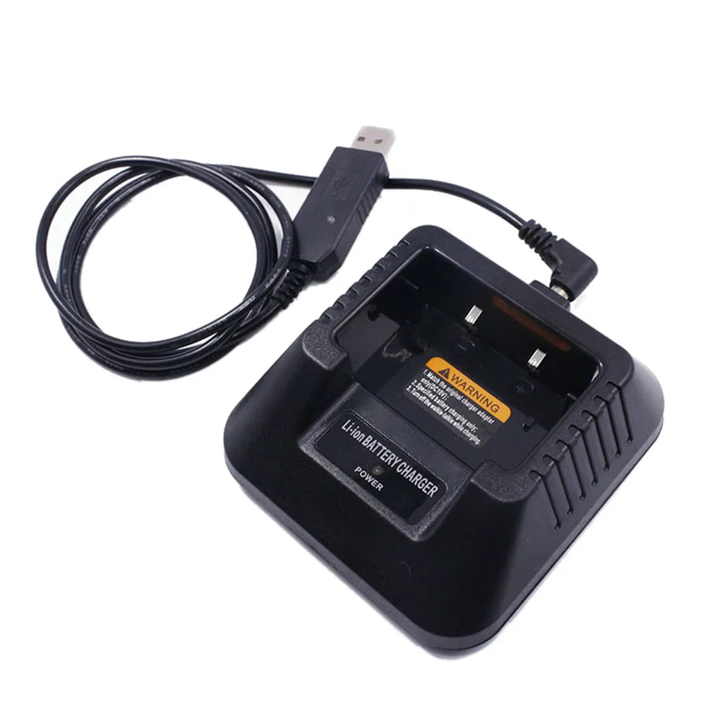 New UV5R USB Battery Charger Replacement for Baofeng UV-5R UV-5RE DM-5R Portable Two Way Radio Walkie Talkie