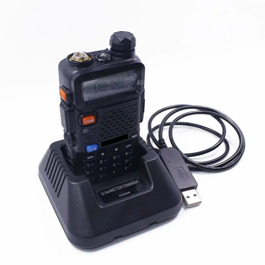 New UV5R USB Battery Charger Replacement for Baofeng UV-5R UV-5RE DM-5R Portable Two Way Radio Walkie Talkie