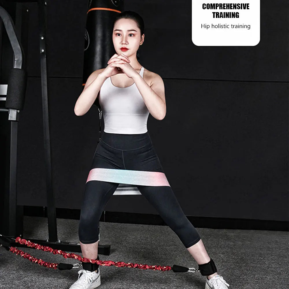 Booty Training Resistance Band Leg Hip Power Strengthen Pull Rope Belt System Cable Machine Gym Home Workout Fitness Equipment