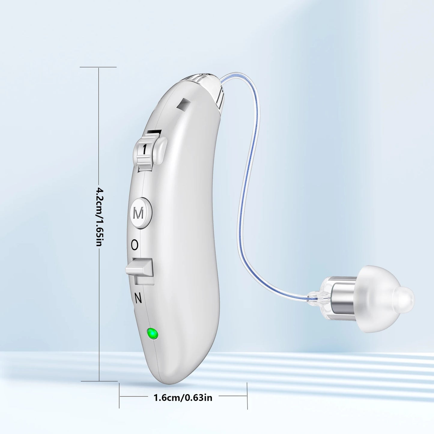 Digital hearing aids are rechargeable, adjustable intelligent noise reduction, easy to carry, soft and comfortable for the elder