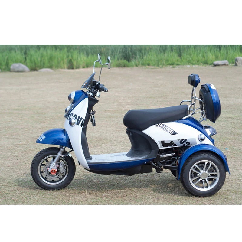 3 Wheel Electric tricycle Adult scooter with sidecar for sale electric passenger tricycle