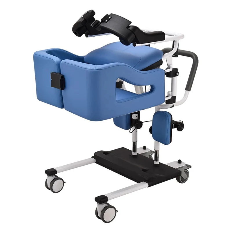 Patient Electric Transfer Lift Chair with Commode Toilet Wheelchair for Handicapped Invalid Disabled