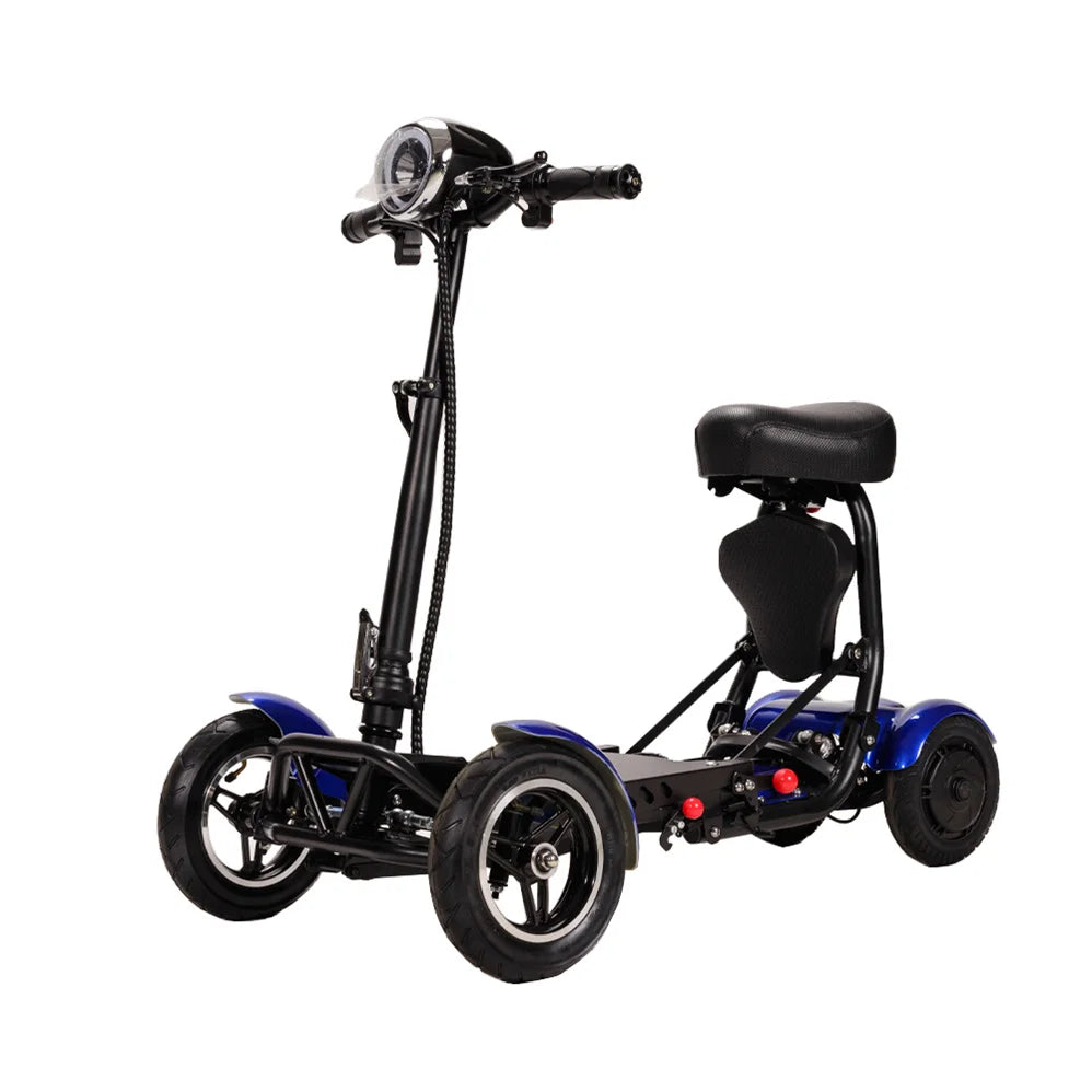 handicapped Foldable mobility Electric Scooter Adult Dual motor 4 Wheel Folding Electric Wheelchair Scooter For Elderly People