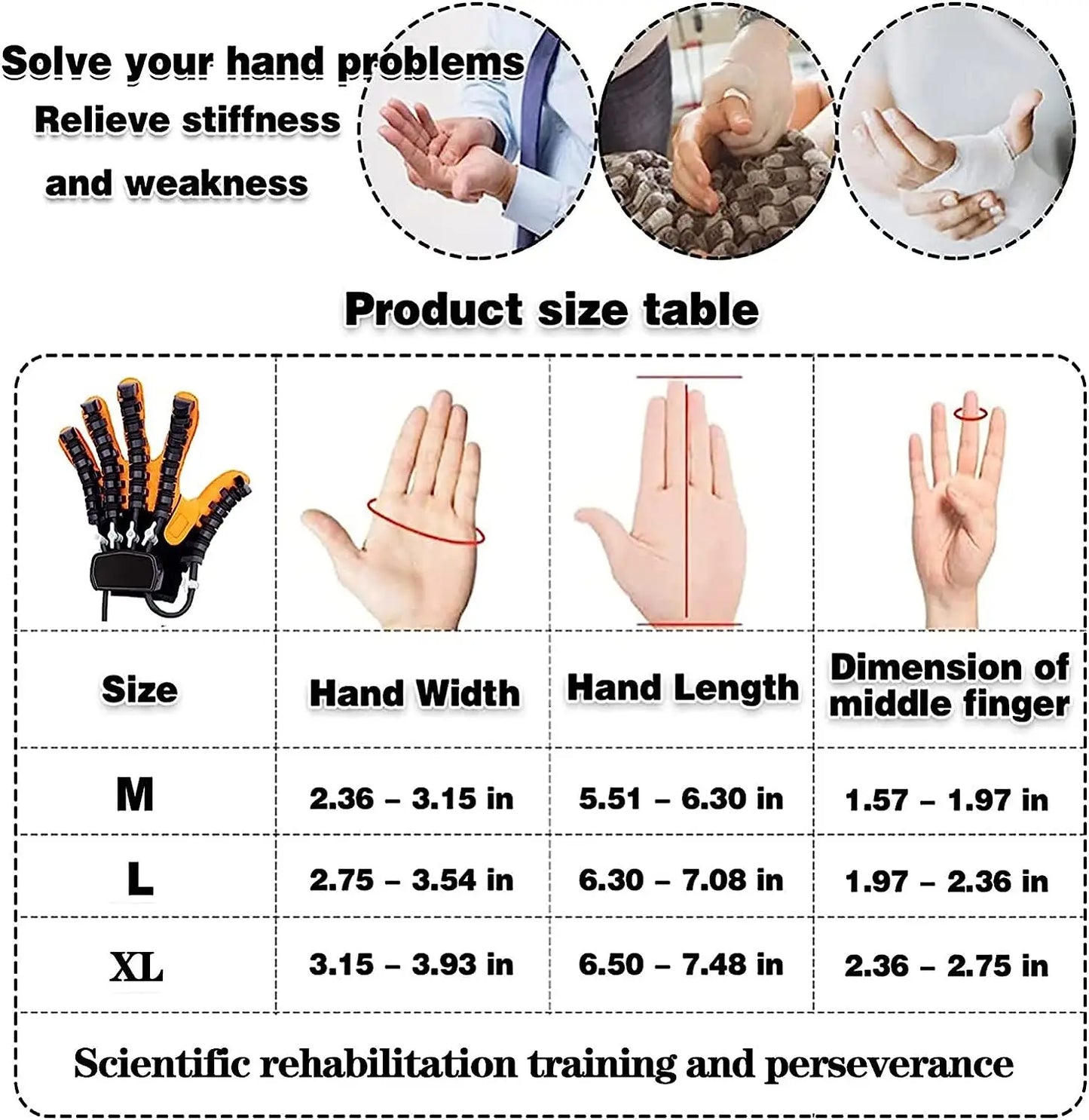 Rehabilitation Robot Gloves Hemiplegia Finger Orthosis Exerciser With 3 Training Modes Hand Physical Therapy Recovery Equipment