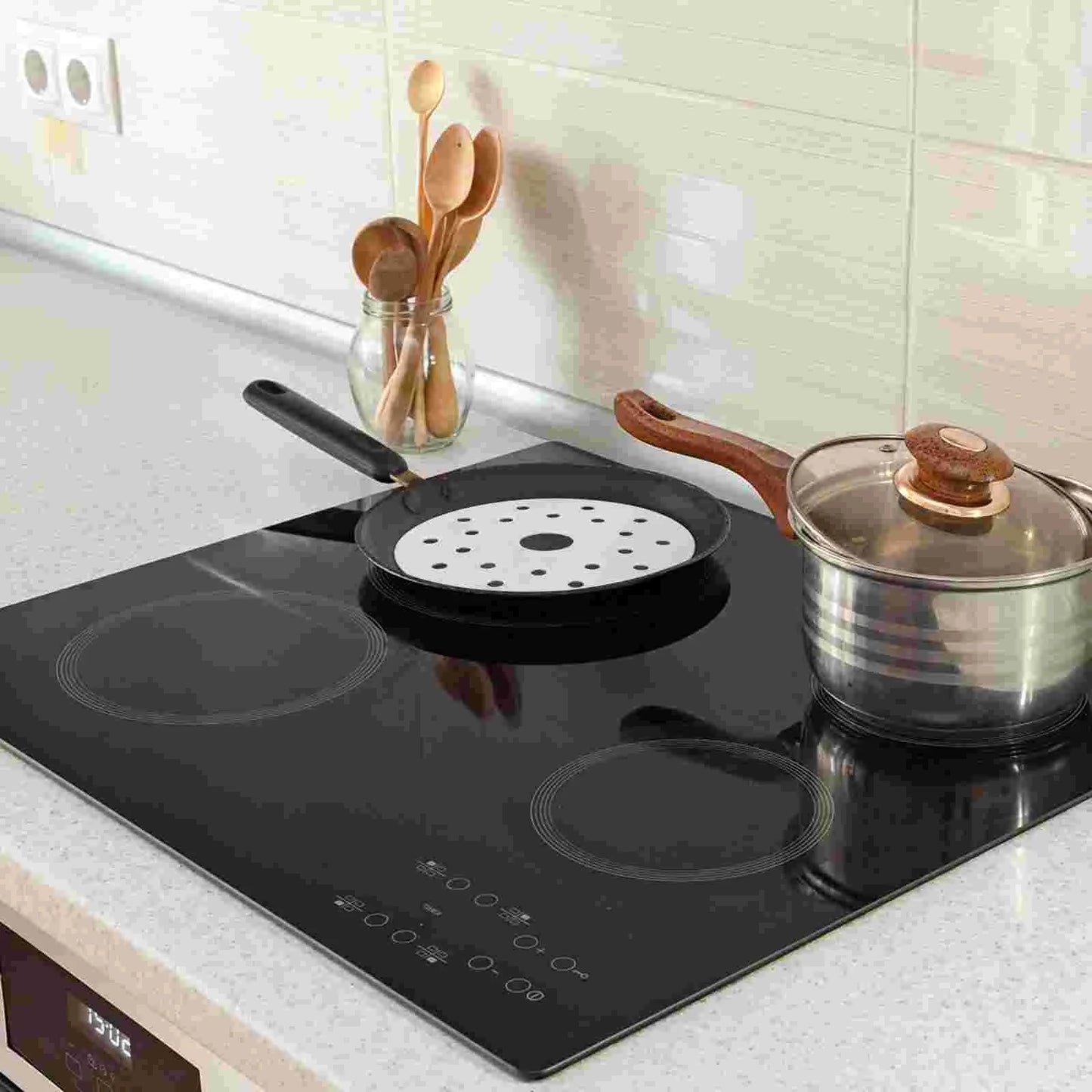 Pan Casserole Heat Conductor Induction Adapter Plate Kitchen Utensil Stainless Steel Premium Cookware