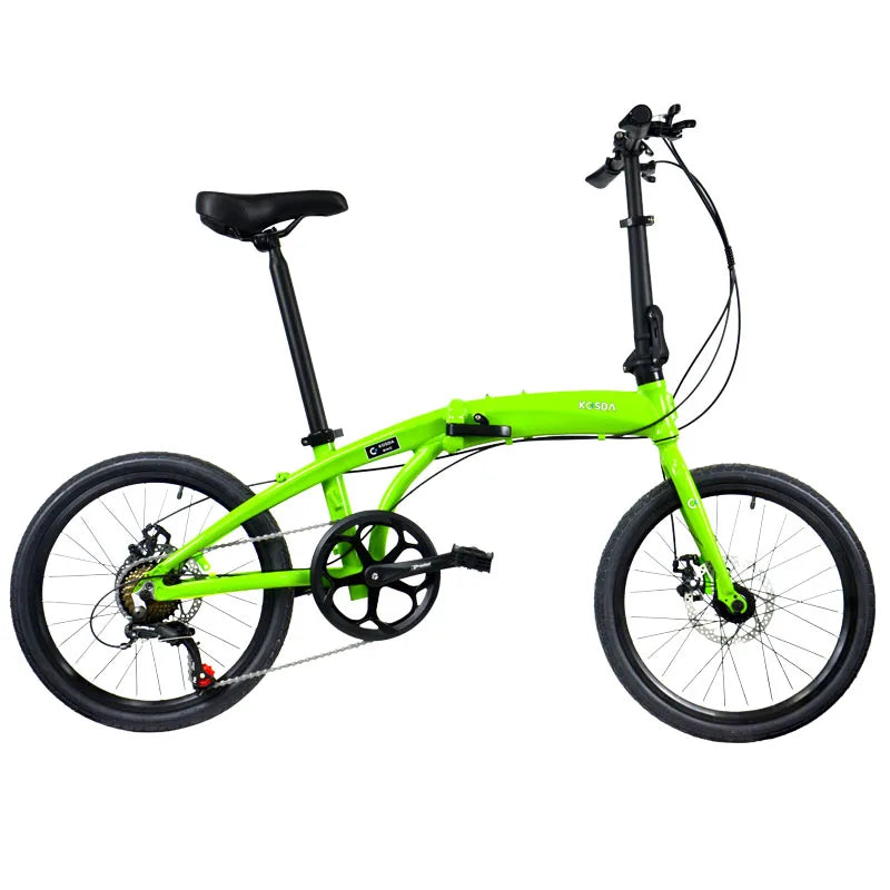 KOSDA 20-inch aluminum alloy ultra-light portable adult disc brake variable speed parent-child folding bicycle