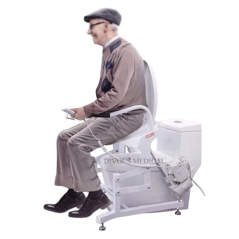 New Design Patient Transfer Lift Electric Lift Automatic Disabled Electric Toilet Chair Commode Chair Lift Wheelchair