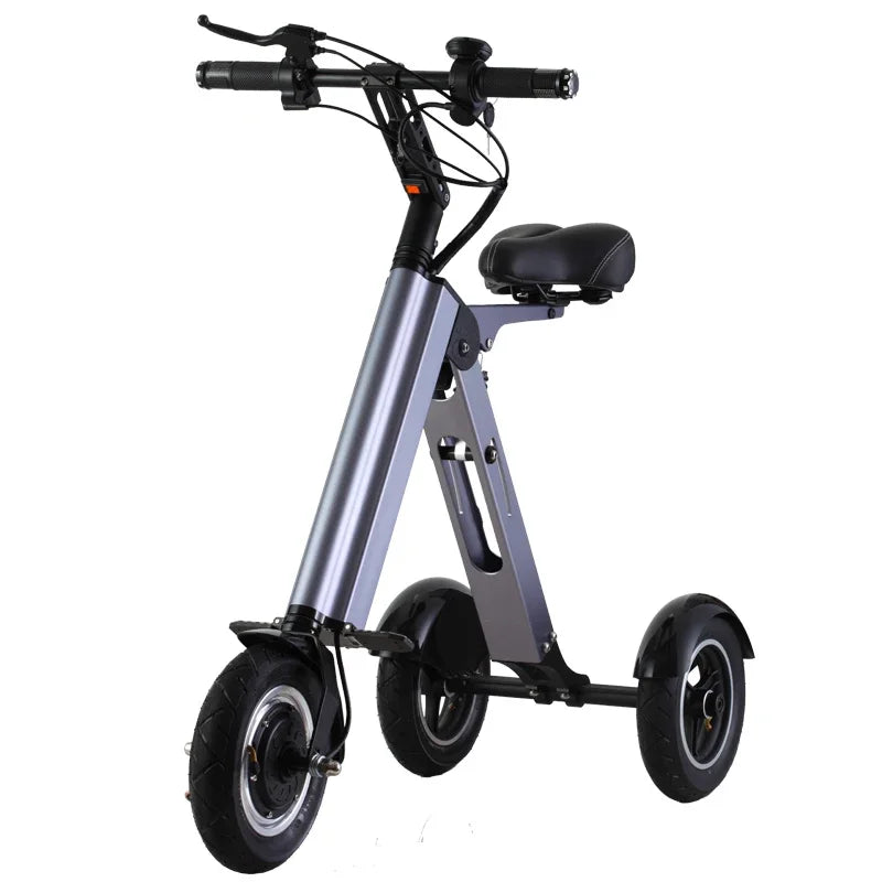 Foldable Electric Tricycle 250W 36V Mobility Scooter 10 Inches Hub Brake Aluminium Alloy Damping Small And Portable weight 14KG