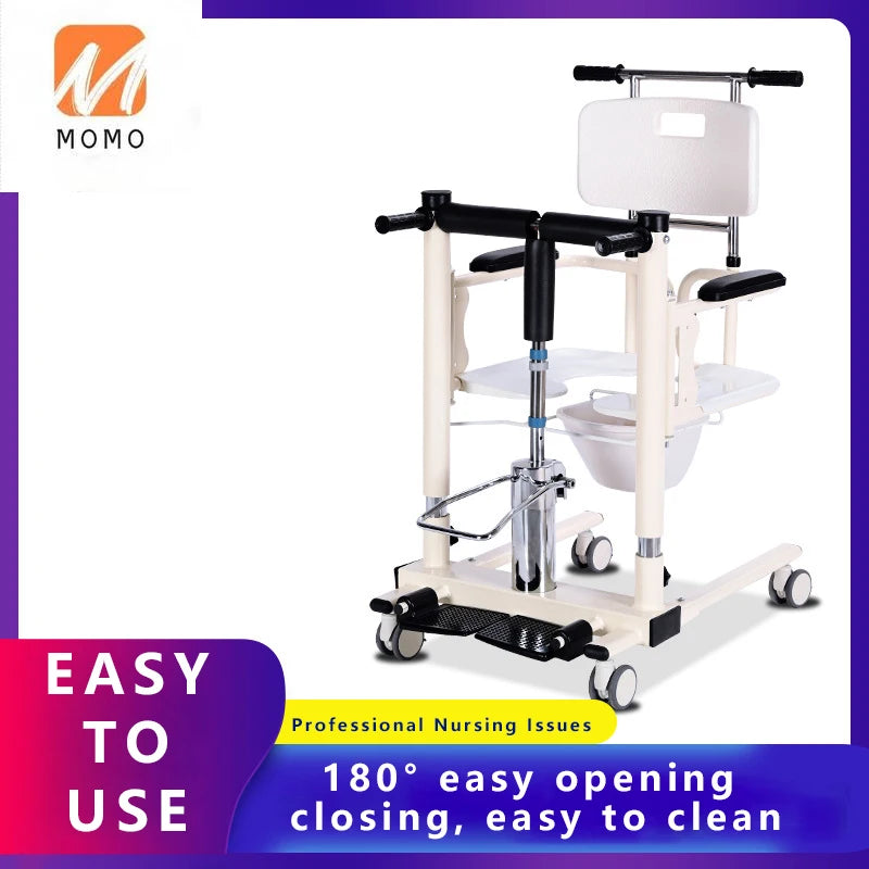 Factory Direct Sales Multifunctional Hydraulic Bathroom Transfer Chair Lifting Lightweight Patient Transfer Chair