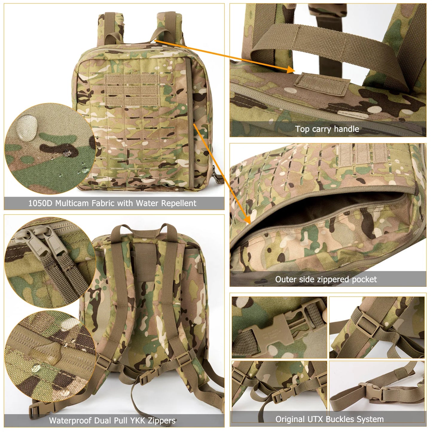 Akmax All Purpose Military EMT Individual First Aid Kits (IFAK) Backpack System, for Home or Outdoor Survival Emergency