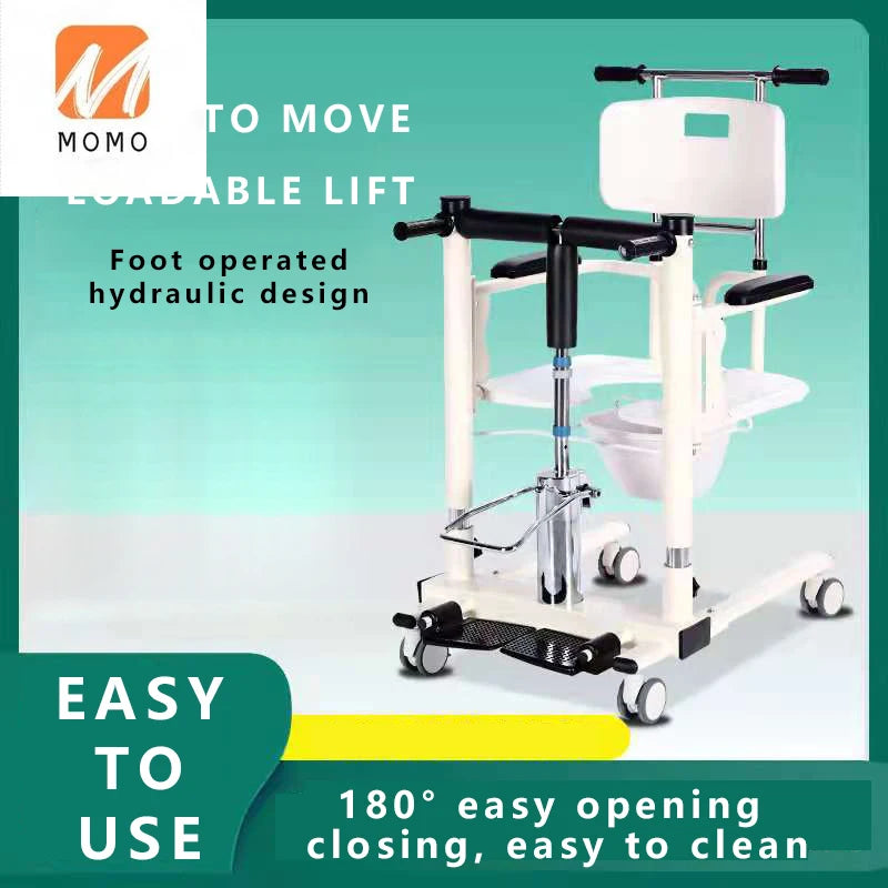 Factory Direct Sales Multifunctional Hydraulic Bathroom Transfer Chair Lifting Lightweight Patient Transfer Chair