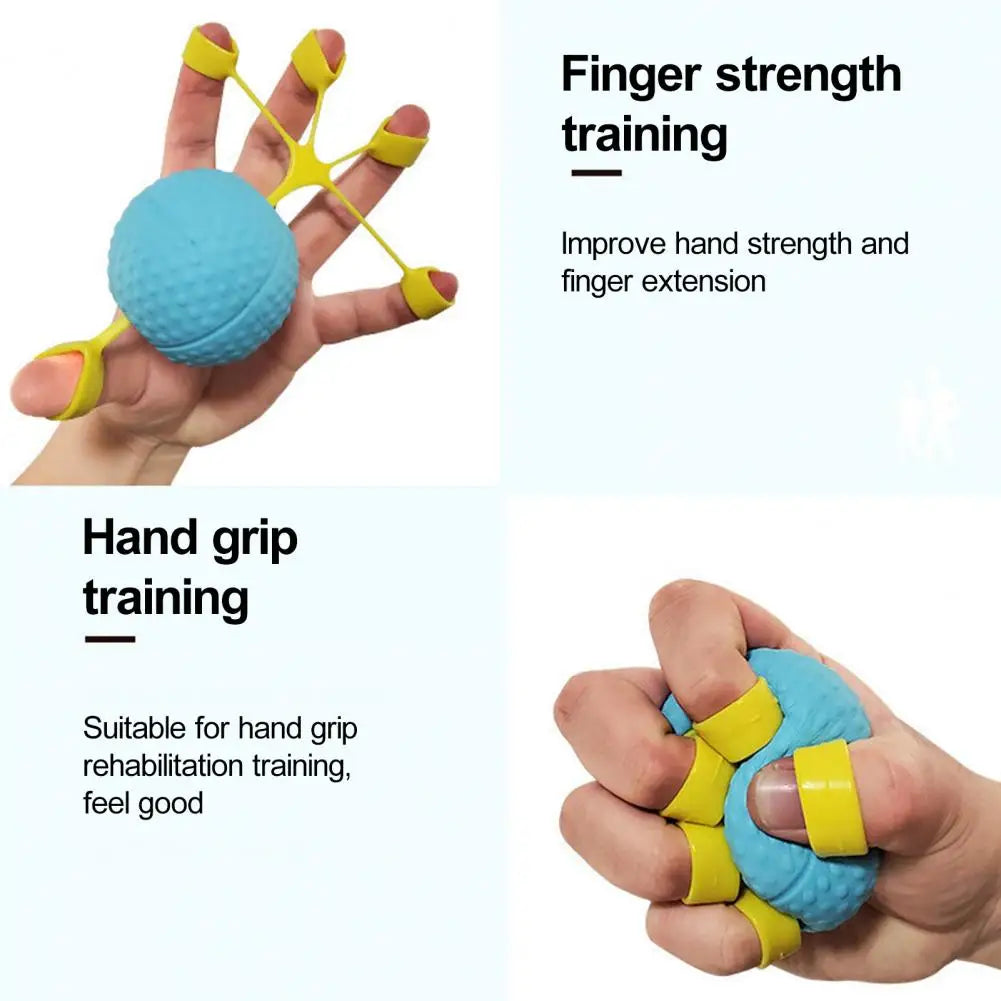 Hand Therapy Grip Strengthener Ball Stretcher Finger Pow Fitness Arm Exercise Muscle Relex Recovery Rehabilitation Equipment