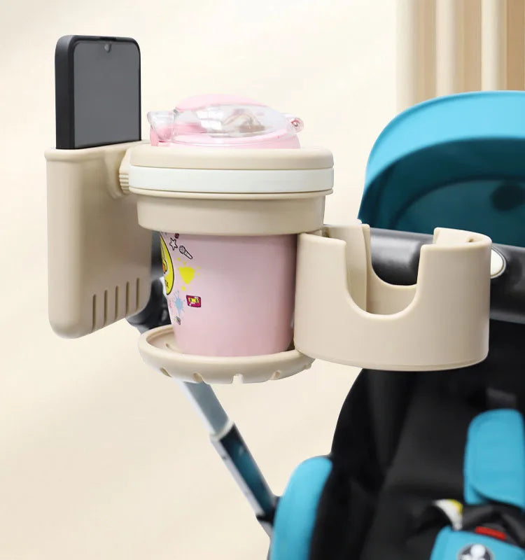 Baby Stroller Accessories coffee Cup Holder universal tricycle pram Water Bottle mobile phone and drink holder wheelchair cart