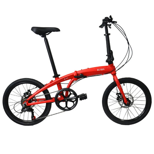 KOSDA 20-inch aluminum alloy ultra-light portable adult disc brake variable speed parent-child folding bicycle