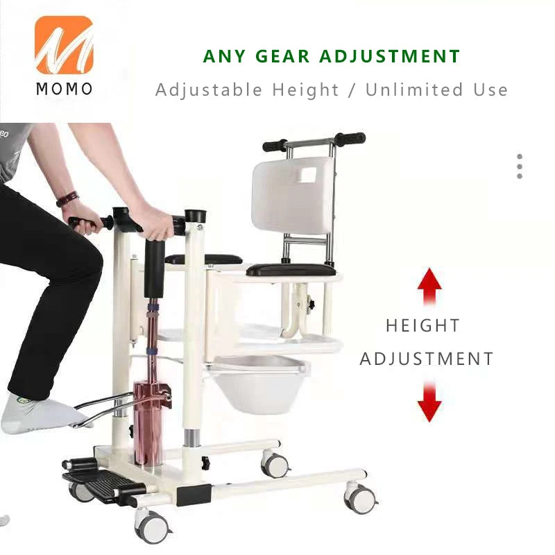 Factory Direct Sales Multifunctional Hydraulic Bathroom Transfer Chair Lifting Lightweight Patient Transfer Chair