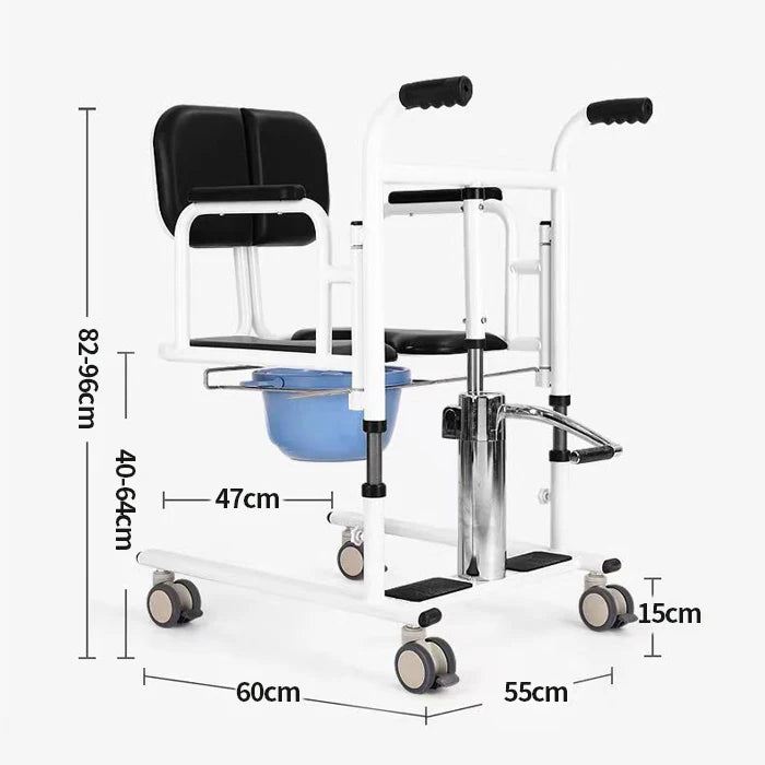 Wholesale Multi-purpose Handicap Elderly Patient Mover Transfer Lift Chair With Commode