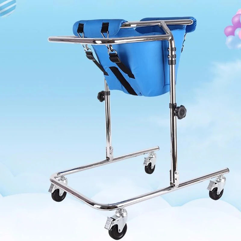 Walker Rehabilitation Training Equipment for Children with Hemiplegia Standing Frame Handicapped Pulley Stainless Steel Walker