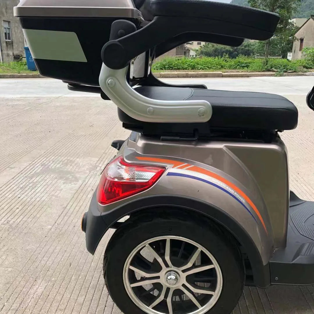 Handicapped Scooters 4 Wheel golf cart  Double 2 Seat Mobility E bike Motorcycle Electric Scooter For Elderly