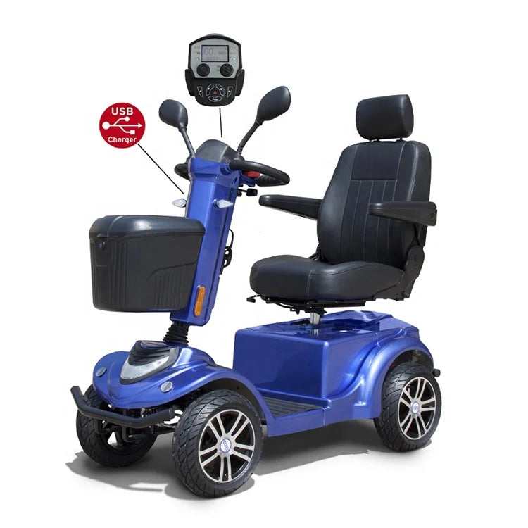 heavy duty elderly mobility handicap electric scooters 4 wheel for the disabled