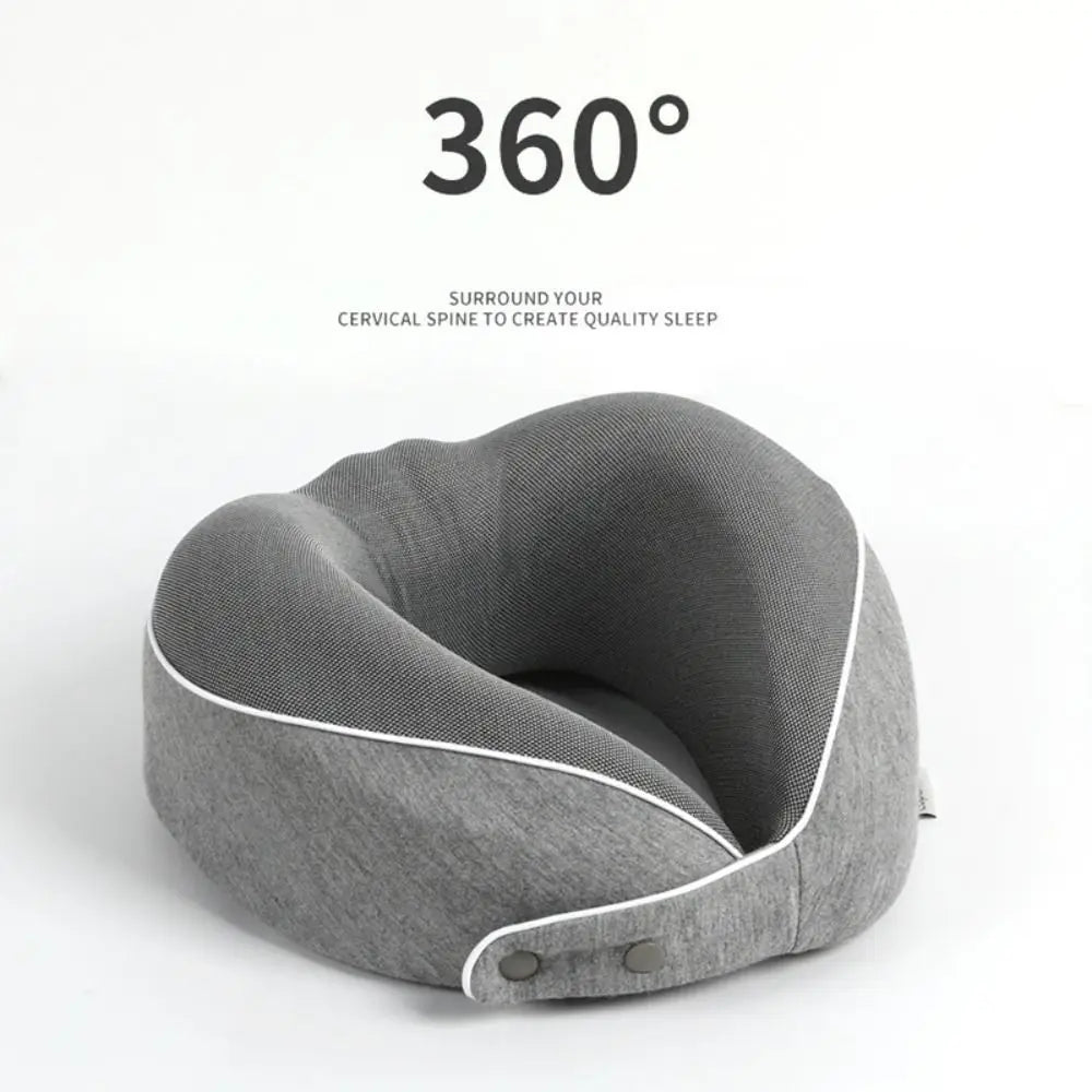 Gift U-shaped Travel Neck Pillow Carry Portable 360 Degree Protection Neck Pillows Memory Cotton Travel Bag Pillow