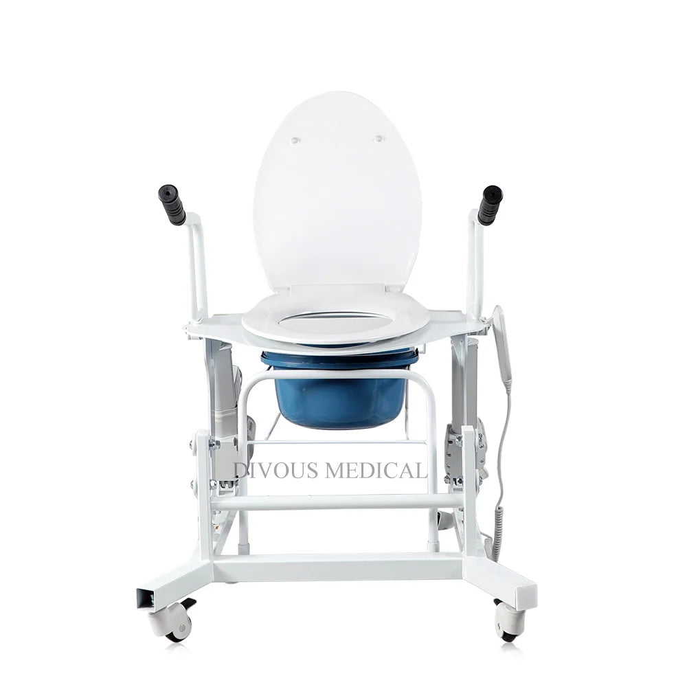 Hot Sale Electric Transfer Lift Commode Wheelchair Transfer Bath Chair With Toilet Multi-purpose Nursing Transit Wheelchair