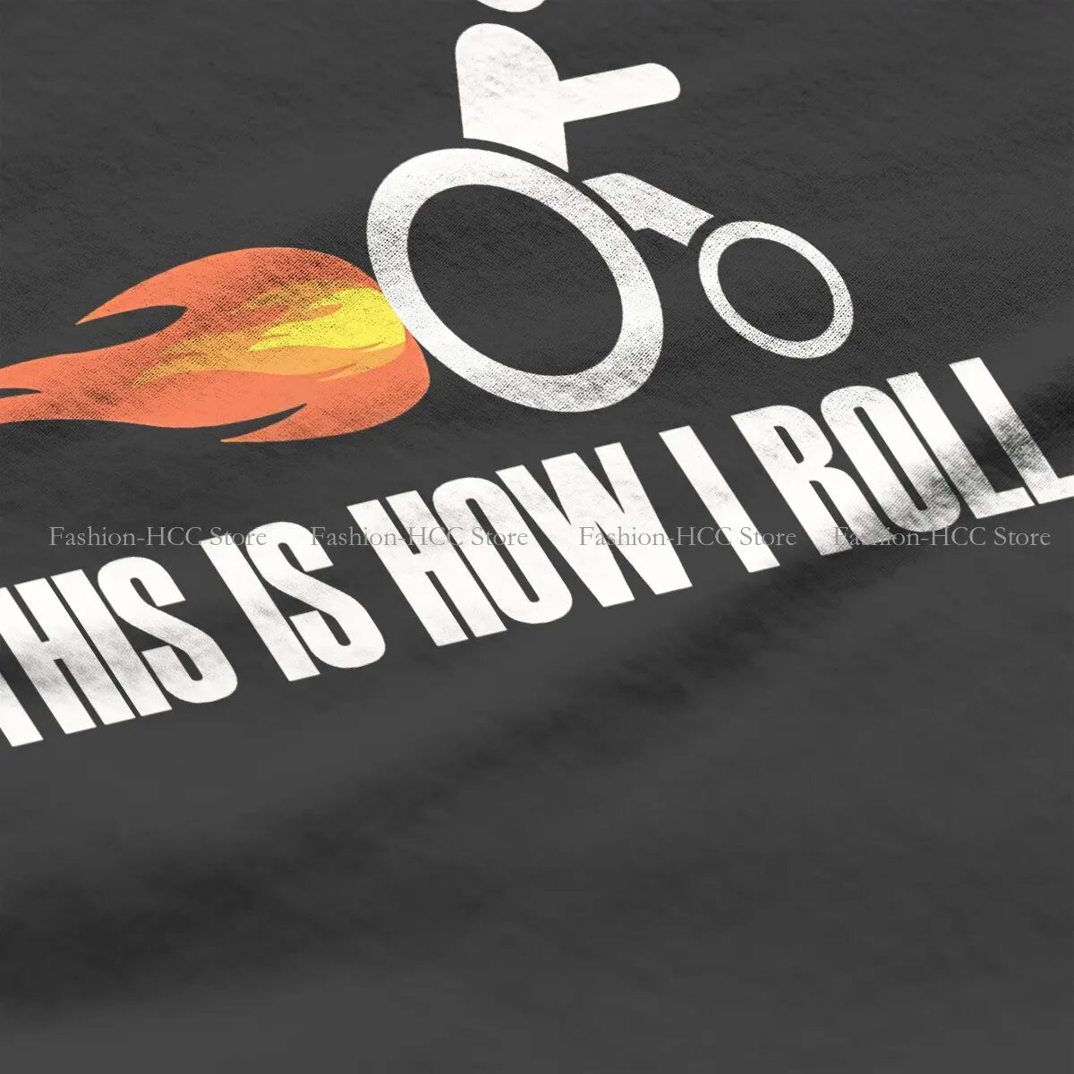 Funny Handicap This Is How I Roll Unique Polyester TShirt Funny Wheelchair Comfortable Creative Gift Idea  T Shirt Short Sleeve