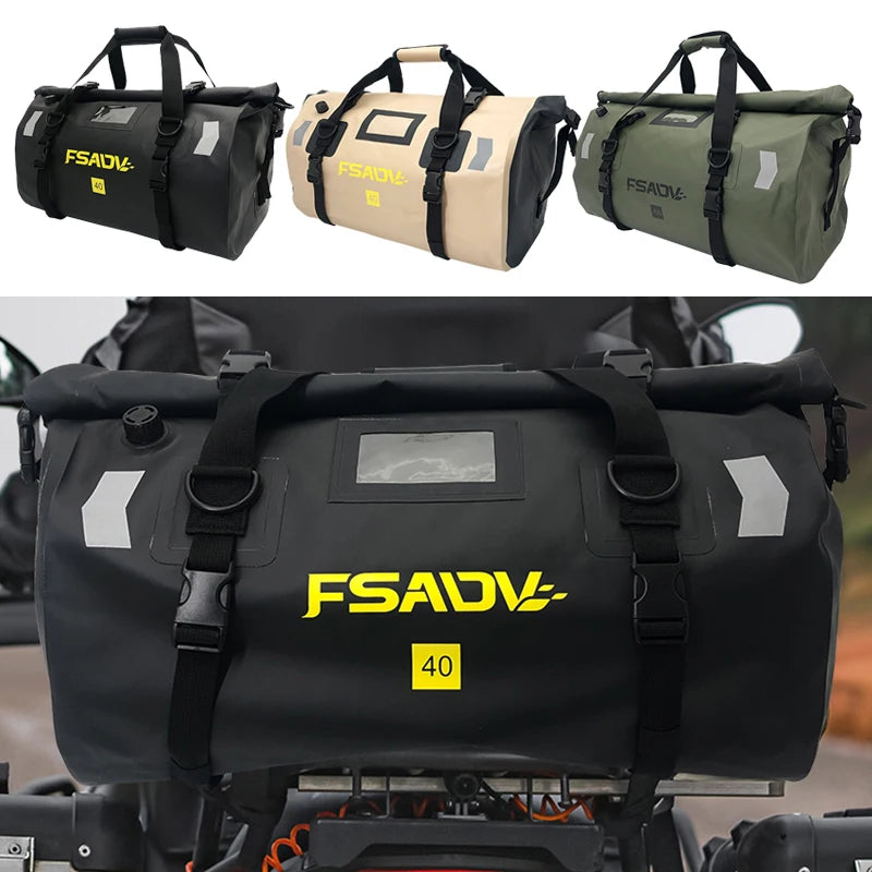 Waterproof Tail Bags Travel Outdoor Dry Luggage Roll Pack Bag For BMW R1200GS R1250GS LC ADV 2013-2024 2023 2022 2021 2020