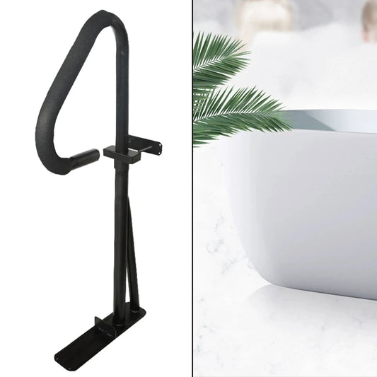 Bathroom Bathtub Grab Bar Shower Safety Handle Rail Tub Assist Height Adjustable Easy Installation for Spa Home 47.24-61.42inch