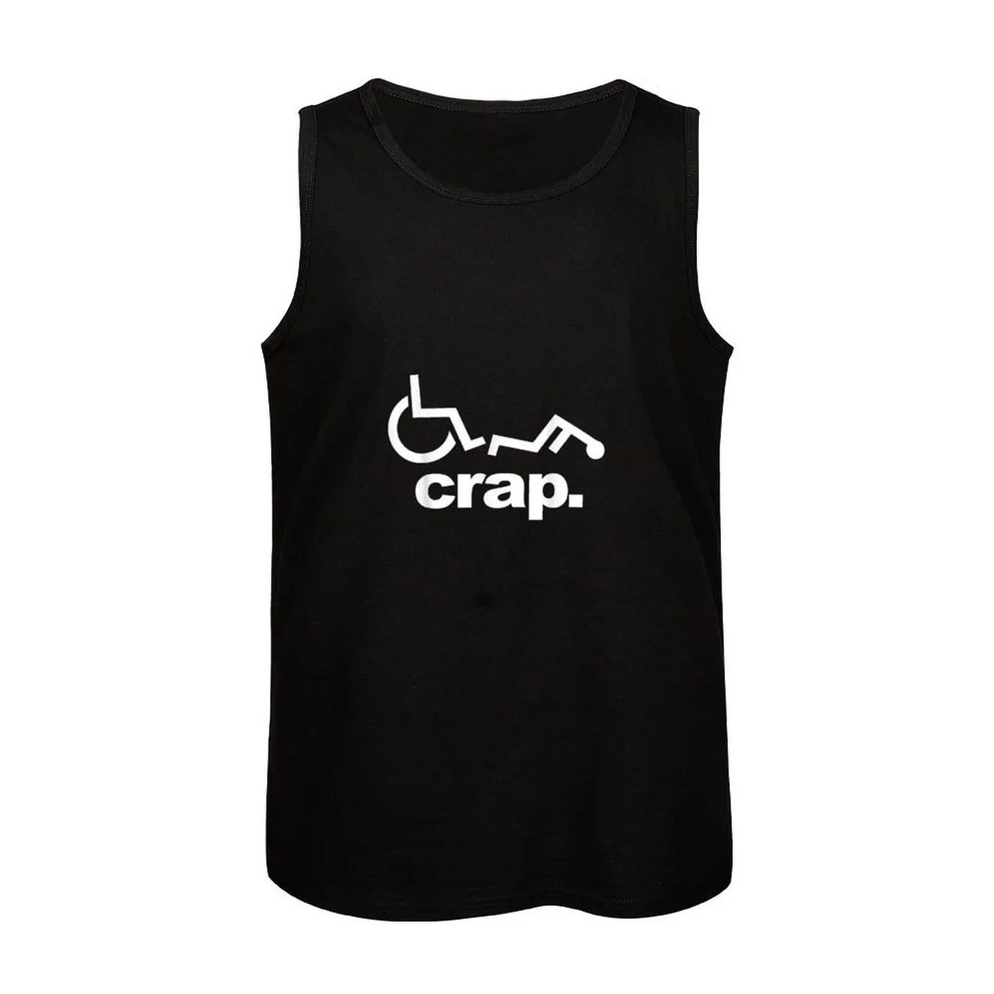 Handicap Wheelchair Funny Wheelchair Fall Tank Top Man gym clothes Men's t shirt mens gym clothes clothing men