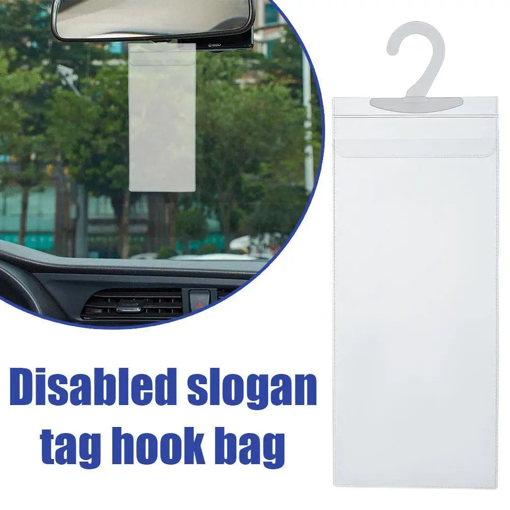 Ultra Disabled Permit Protective Cover For Car Sun Visor Universal Handicap Parking With Large Hanger