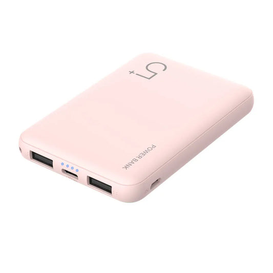 Portable Power Bank 5000mAh Mini External Battery Charger 2.1A FAST Charging Poverbank Phone Charger Makaron Street Fashion