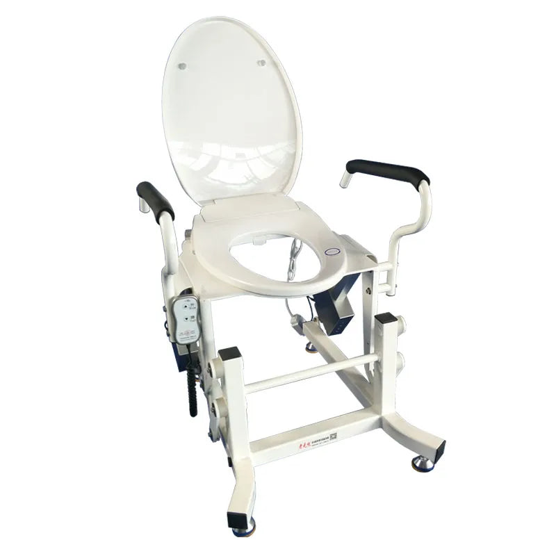 Hot sale wheelchair with toilet transfer commode  hospital nursing for elderly and disabled