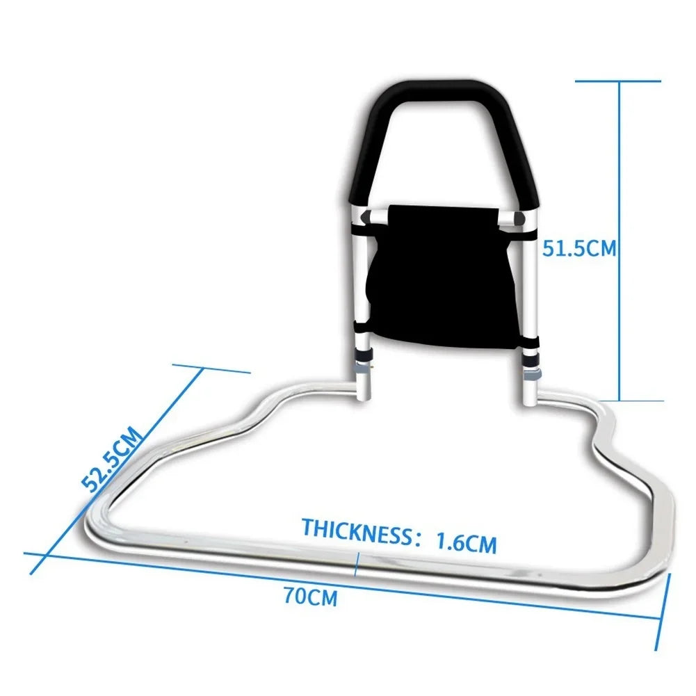 Secure Bed Rail Handle For Elderly And Pregnant  Fall Prevention Aid  Easy Installation  Enhances Bedroom Safety