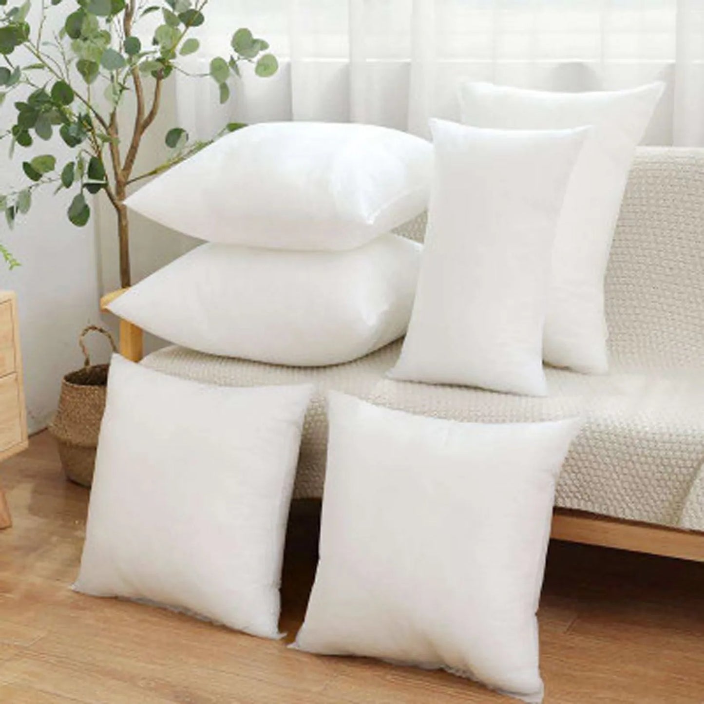 Home Pillow Inner Filling Cotton-padded Soft Cozy Headboard Cushion Core Non-woven With Woolen Cloth 35x35/40x40/50x50cm