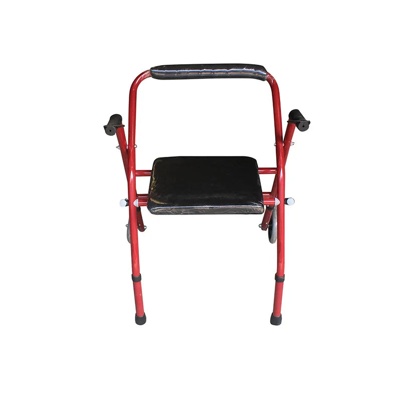 Walker Armrest with Stool Aluminum Alloy Push Handicapped Rehabilitation Training Equipment Practical 3 Colors Light Sponge Grip