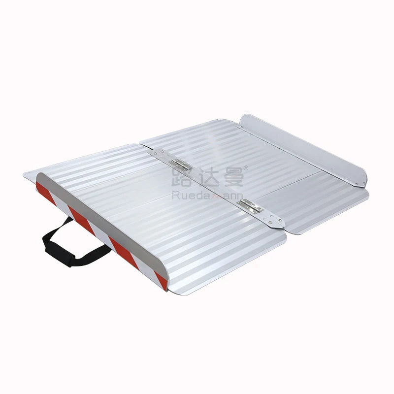 Portable Accessible Facilities Movable Aluminum Alloy Ramp Disabled Wheelchair Subway Access Step Plate