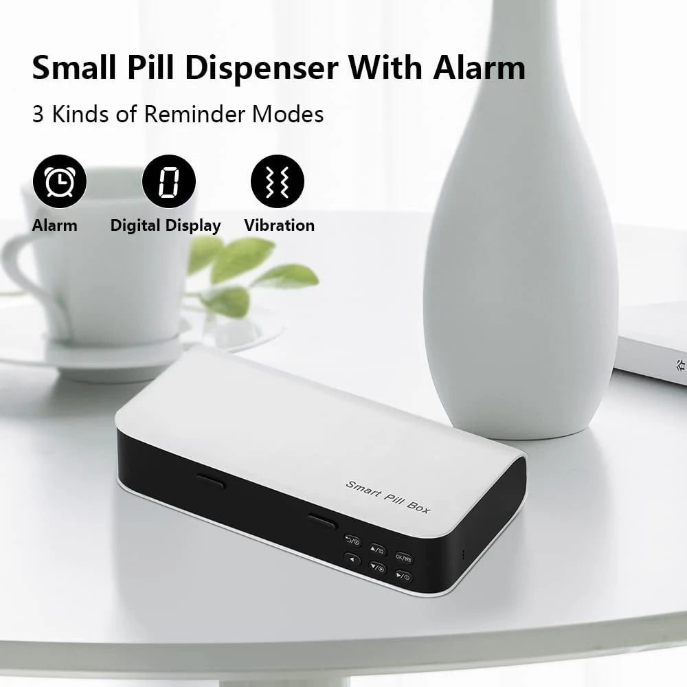 New Smart Pill Dispenser Medicine Pill Box Organizer For 7 Days Organizer Container Intelligent Alarm Home Pill Box With Timer