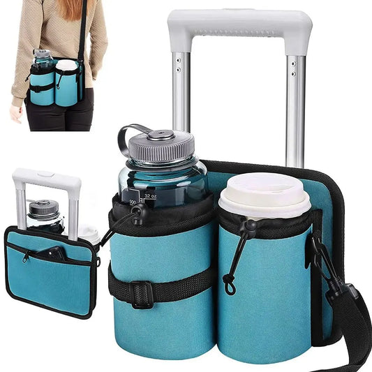 Home Thermal Insulation Drink Bag 2 Coffee Mugs Holder Travel Cup Holder Drink Caddy Free Hand Luggage