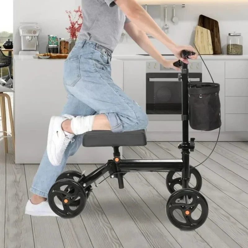 Knee Walker Physical Training Equipment Handicap Scooter Lightweight Disabled Walking Aids