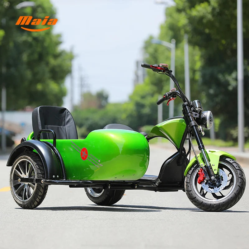 Factory hot selling cheap Electric trike Adult Halley Scooter 3 Wheel Electric tricycle With Sidecar