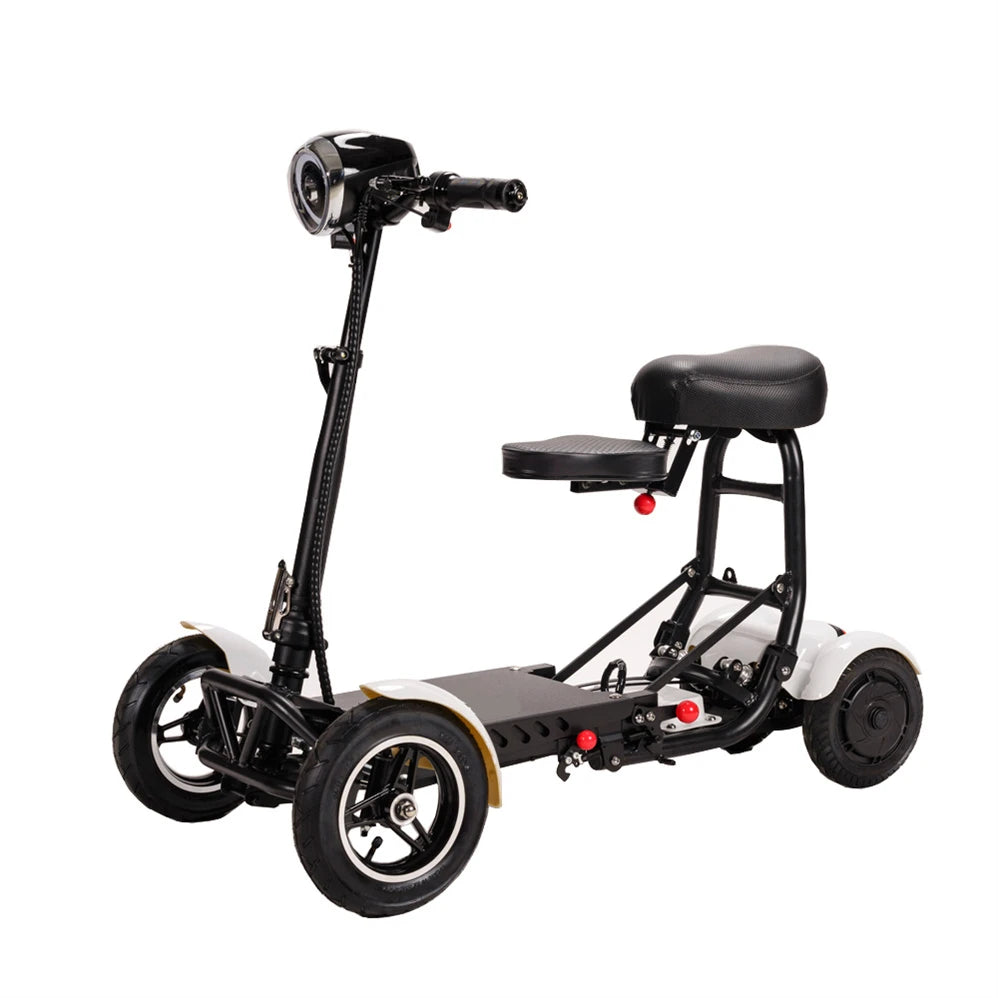 handicapped Foldable mobility Electric Scooter Adult Dual motor 4 Wheel Folding Electric Wheelchair Scooter For Elderly People