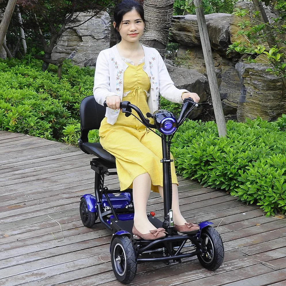 10-Inch Electric Scooter Promotion Elderly 36V250W Dual Motor Foldable Mobility Scooters 4 Wheels With Large Armrest Max Speed18