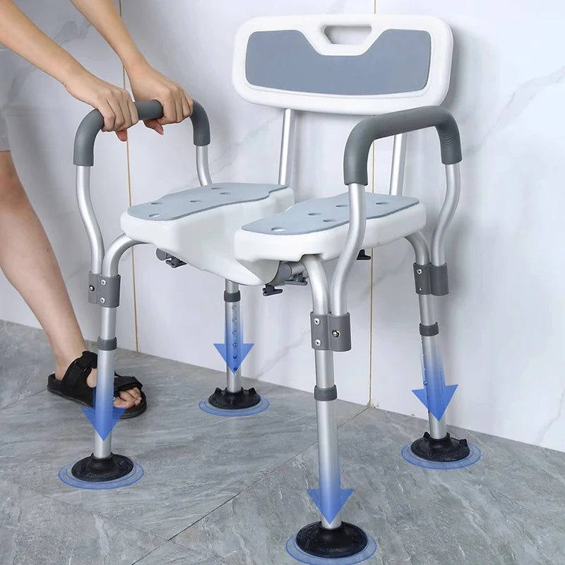 Folding Step Bathroom Chair Shower Minder Potty Elderly Medical Storage Stool Disabled Designer Nordic Tabouret Trendy Furniture