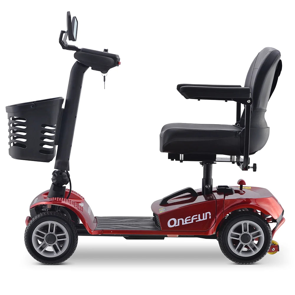 Outdoor Folding Senior Mobility Scooter 4 Wheel All Terrain Smooth Elderly Handicapped Scooters