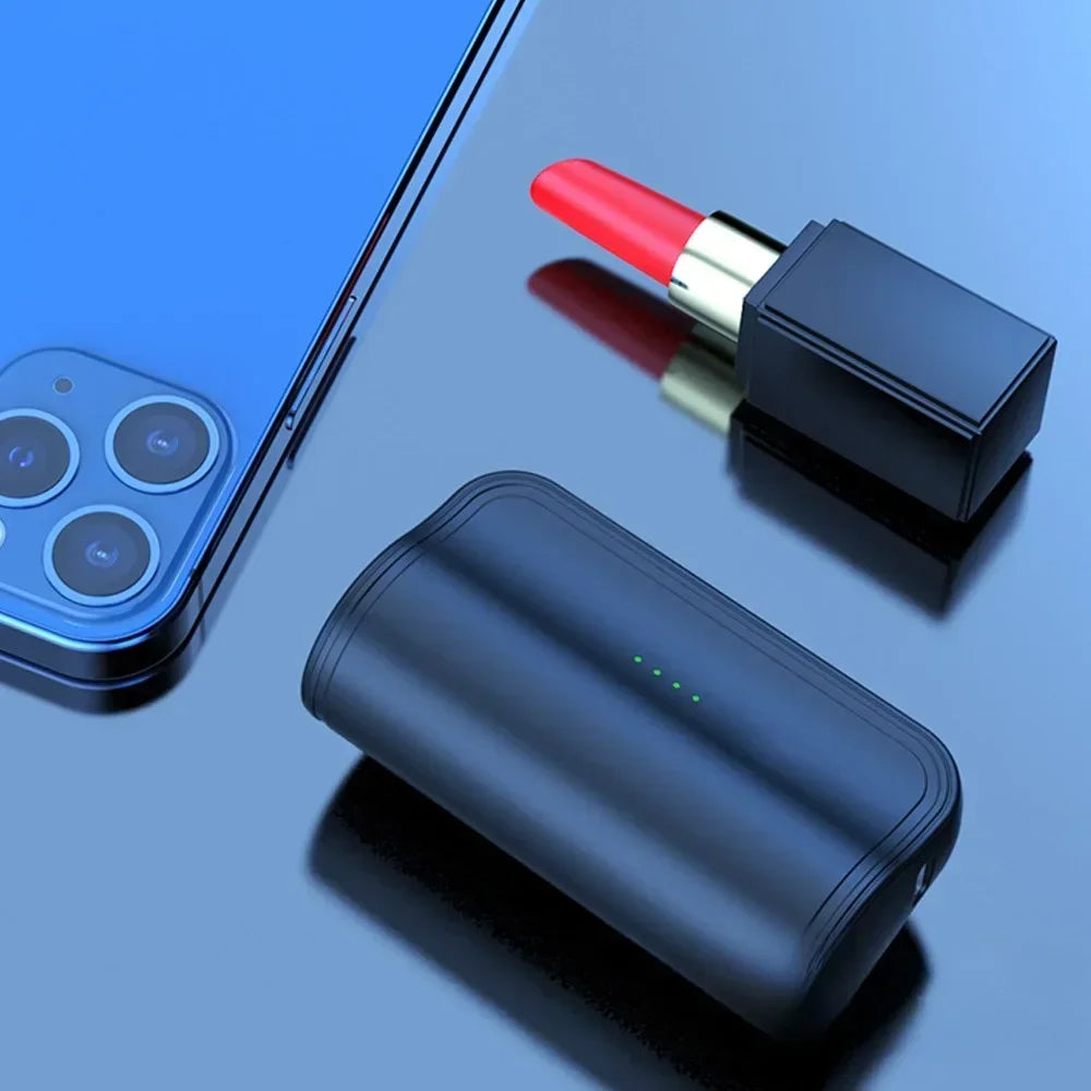 2024 New Mobile Phone Power Bank 5000 Mah One Time Use Phone Charger Disposable Charger Mini Capsule Digital Display Powerbanks