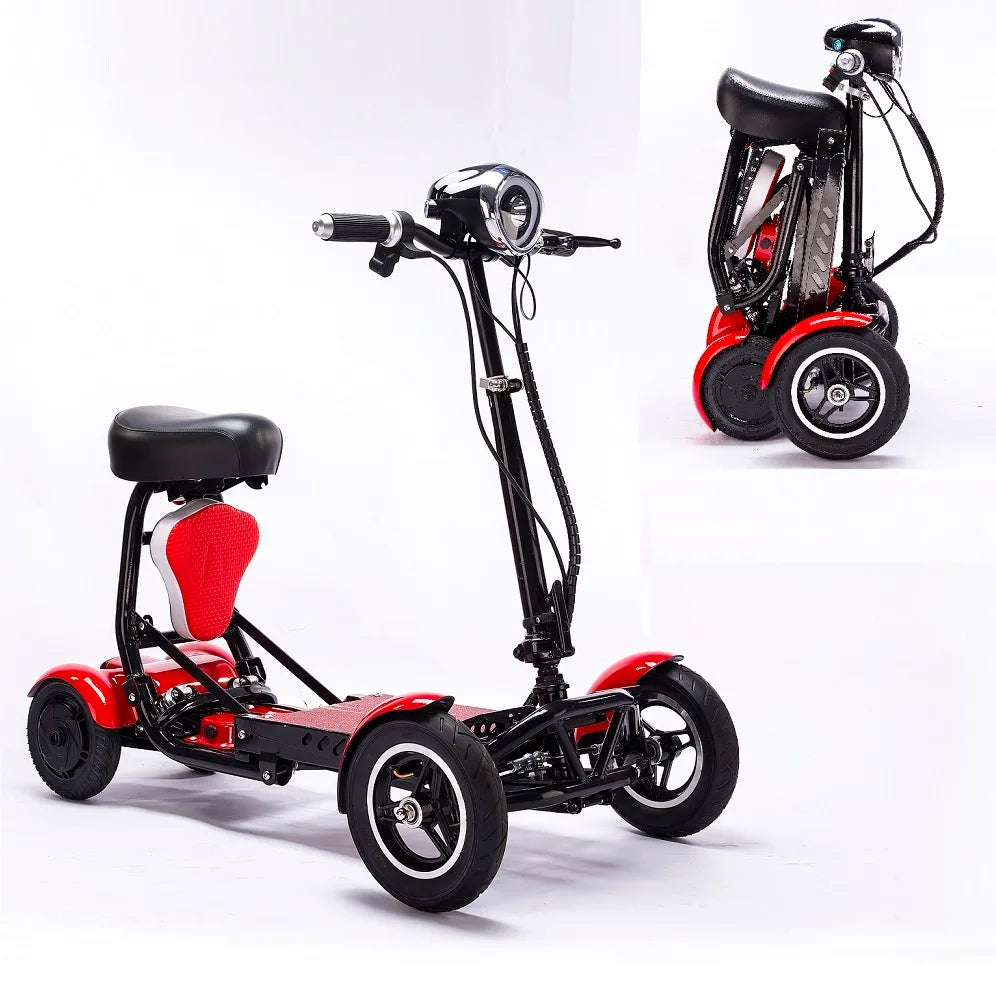 enhance  foldable perfect travel  transformer 4 wheel  electric folding mobility scooter convenient for elderly travel