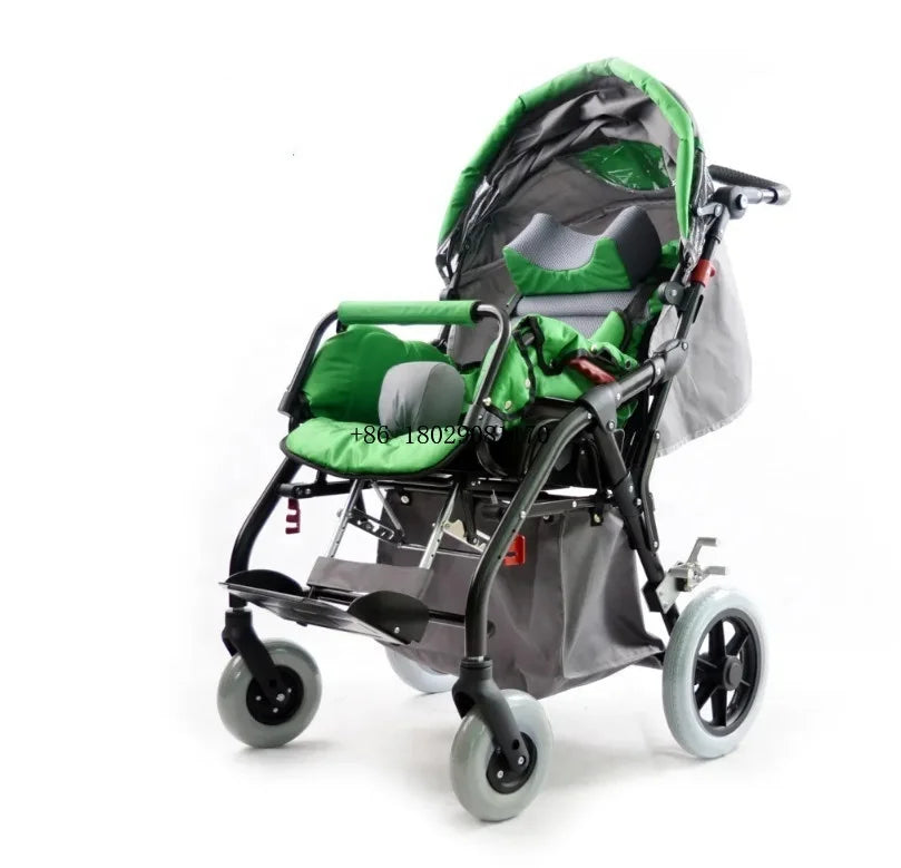 Baby Children Wheelchair Rehabilitation Therapy Supplies Pediatric Equipment High Back Reclining Cerebral Palsy